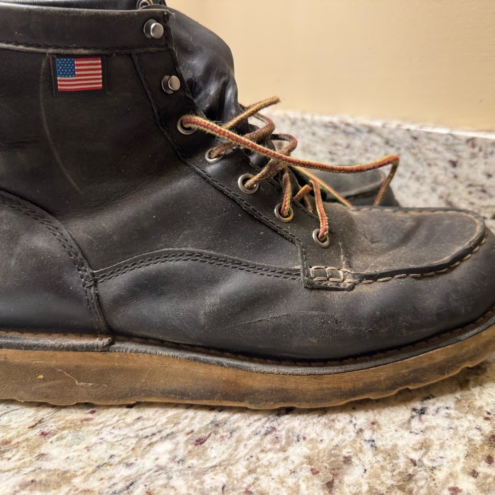 Danner bull run moc toe 6” non steel toe size 10
